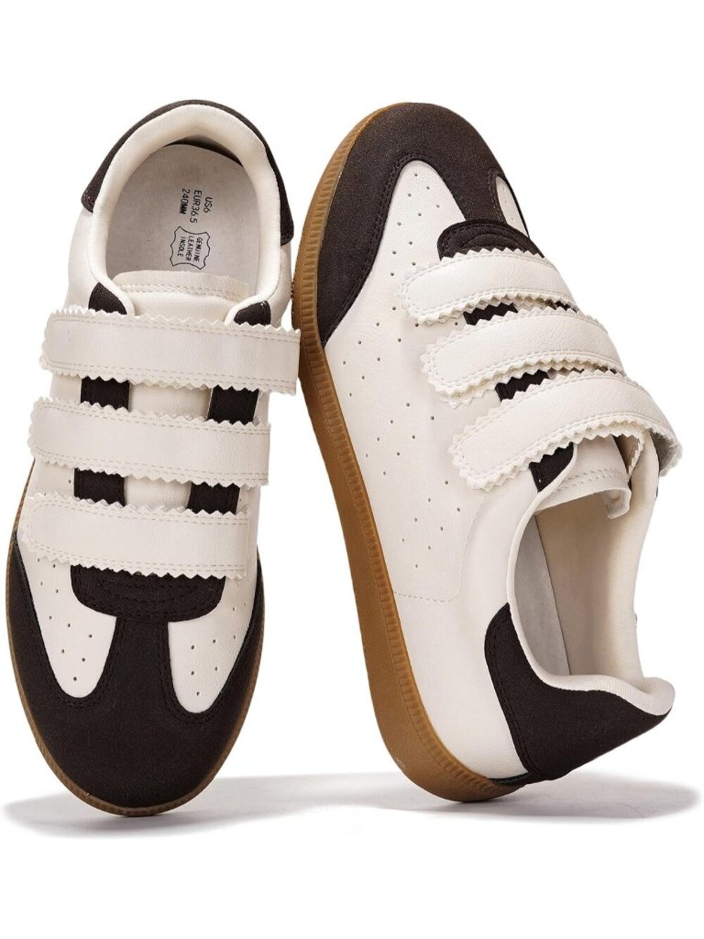 Project Cloud Women's Brown Multi Closed Toe Memory Foam Insole Fashion Sneakers